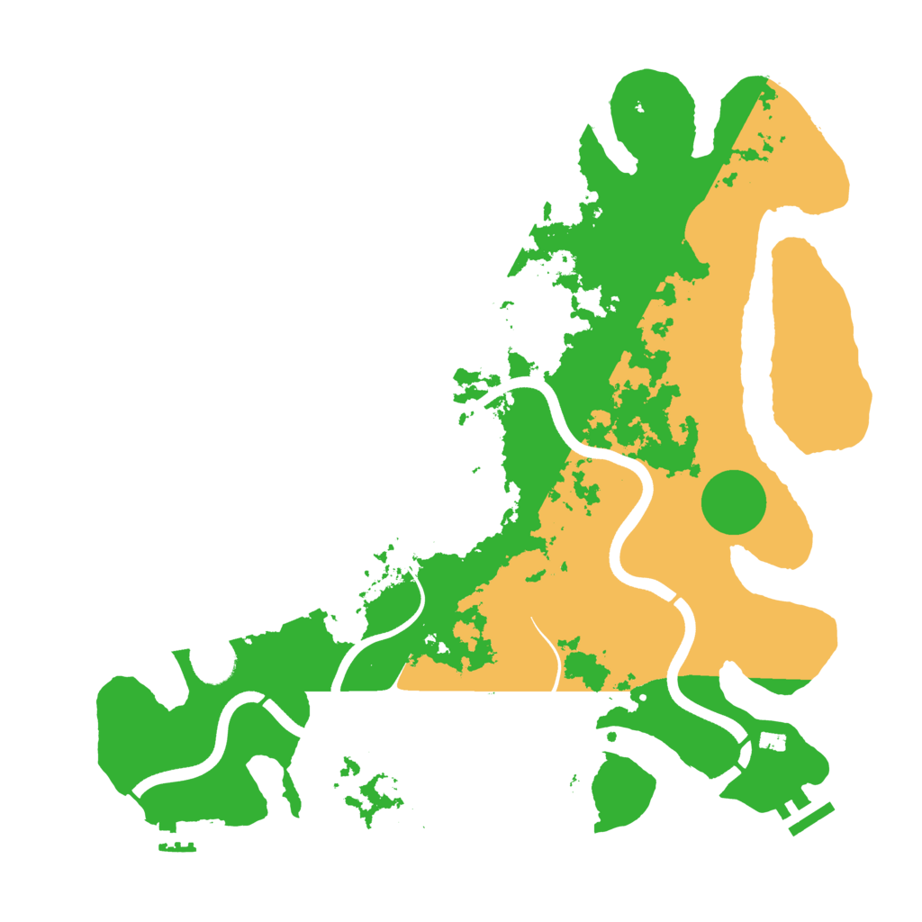 Biome Rust Map: Procedural Map, Size: 3750, Seed: 12201985