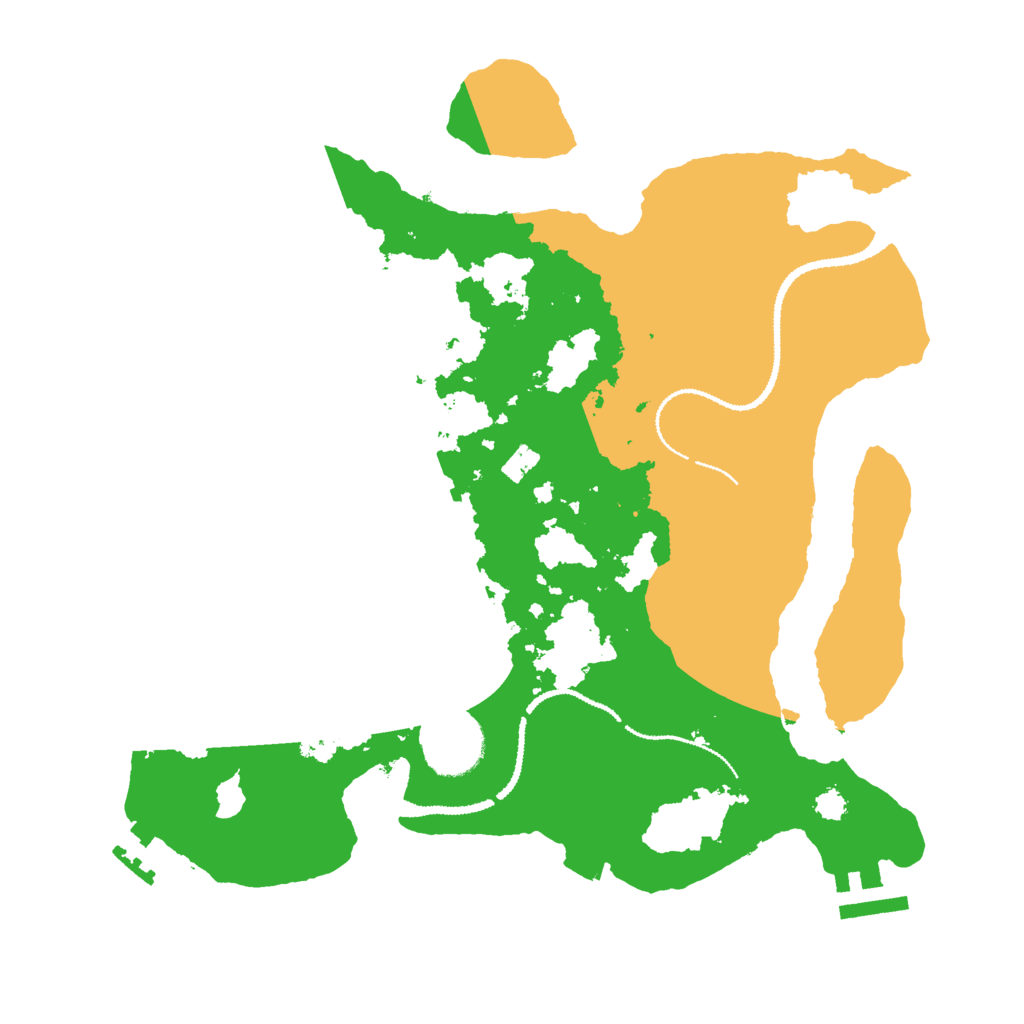 Biome Rust Map: Procedural Map, Size: 3000, Seed: 161861