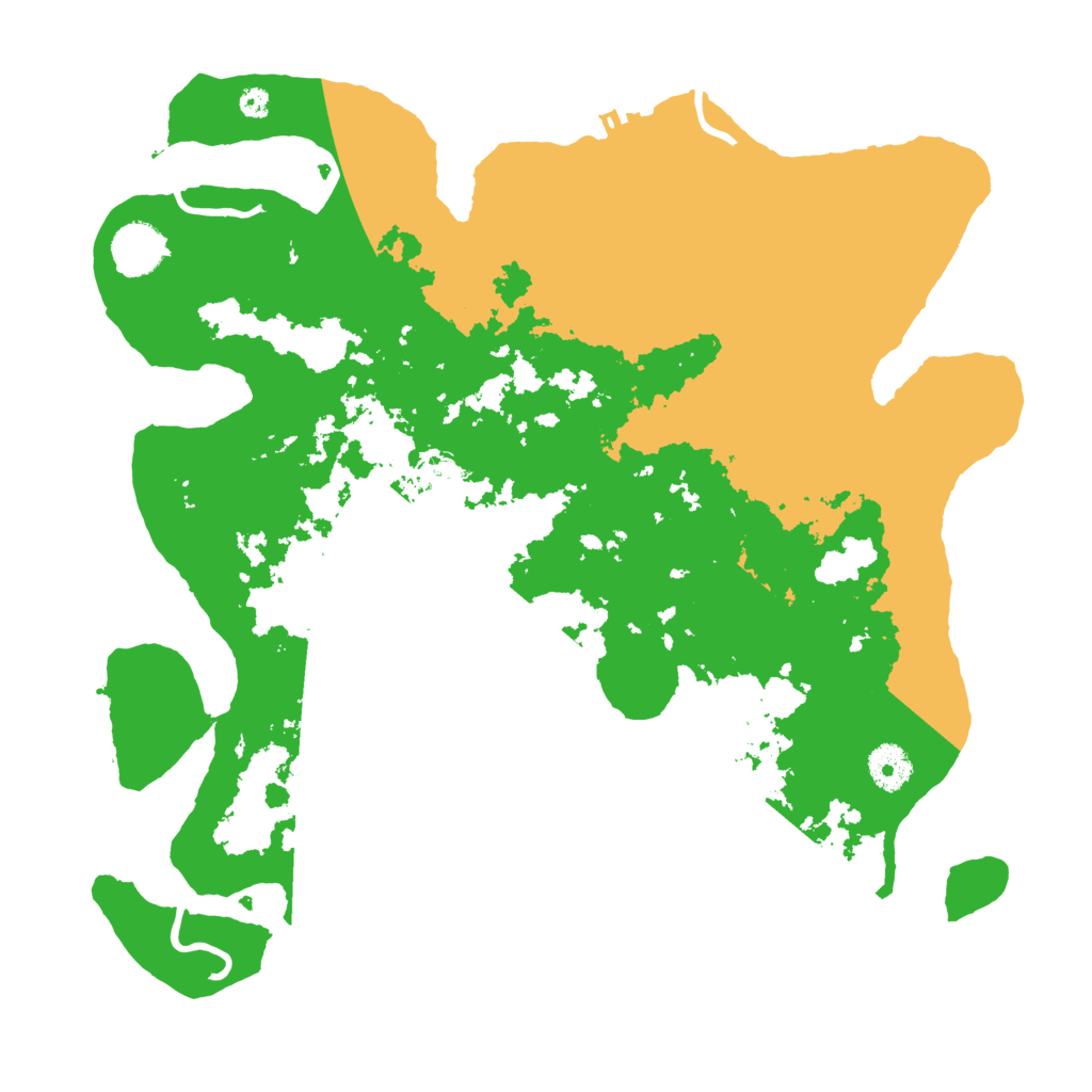 Biome Rust Map: Procedural Map, Size: 3700, Seed: 1001999866
