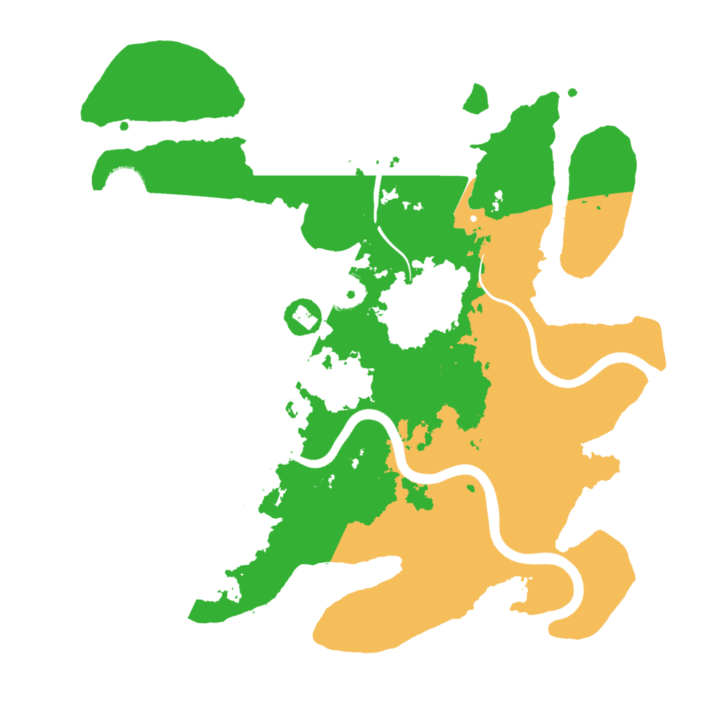 Biome Rust Map: Procedural Map, Size: 3200, Seed: 1089137652