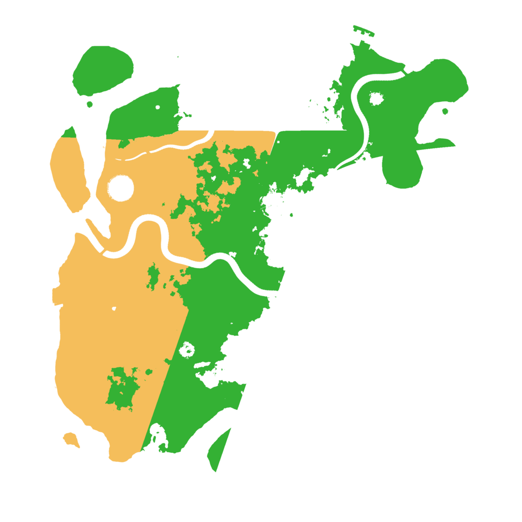 Biome Rust Map: Procedural Map, Size: 3500, Seed: 177