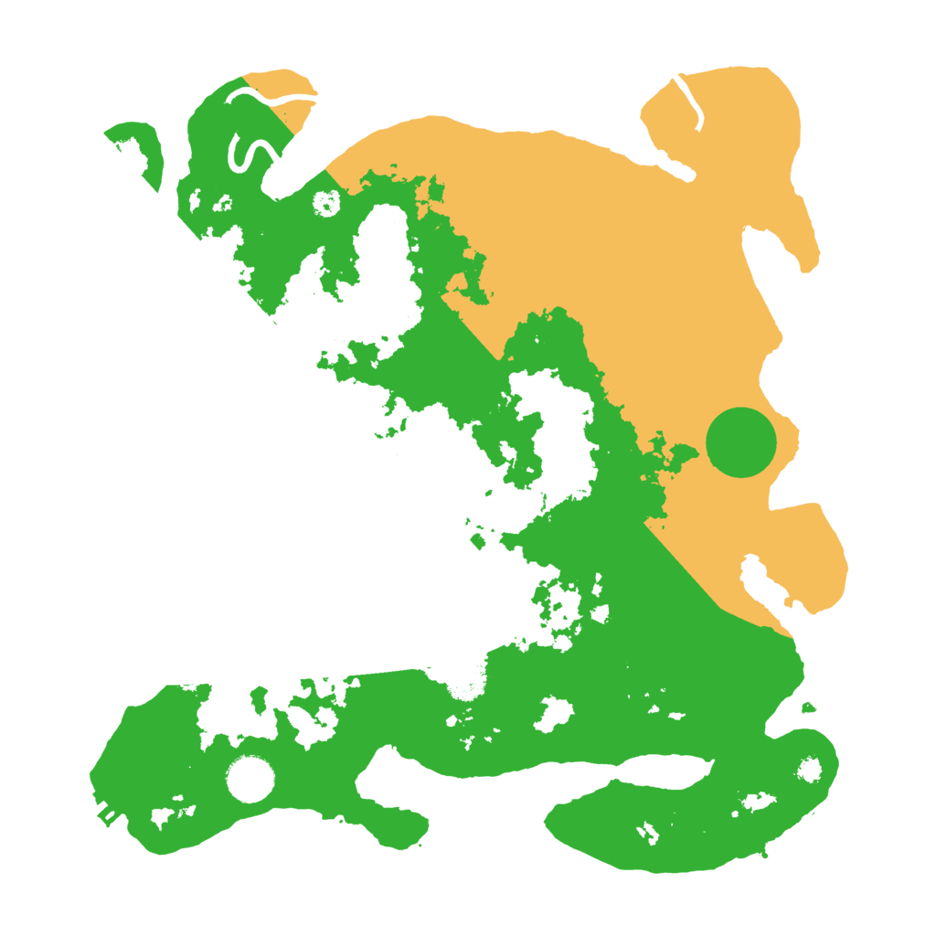 Biome Rust Map: Procedural Map, Size: 3500, Seed: 81975