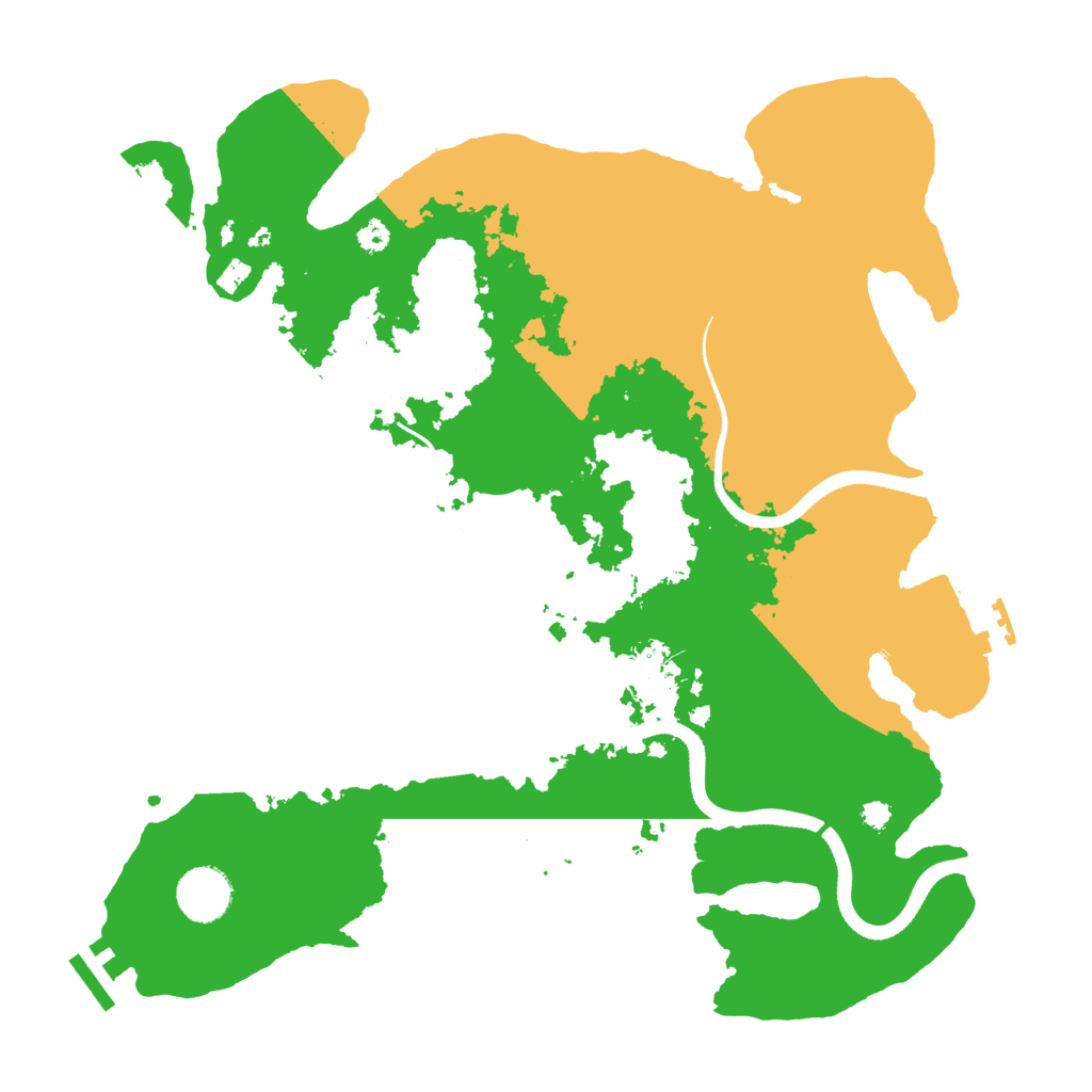 Biome Rust Map: Procedural Map, Size: 3500, Seed: 81975