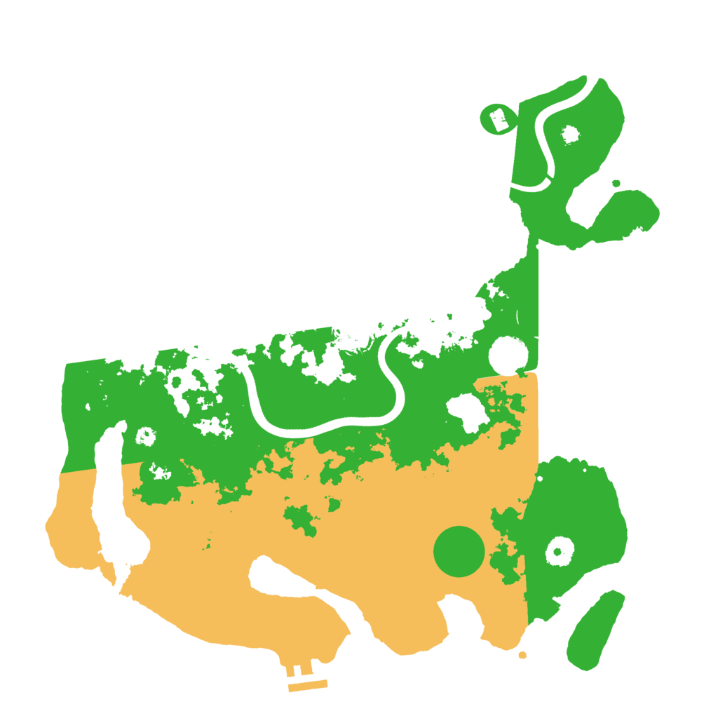 Biome Rust Map: Procedural Map, Size: 3700, Seed: 459953410