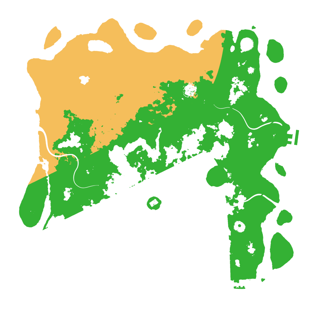 Biome Rust Map: Procedural Map, Size: 4200, Seed: 9001