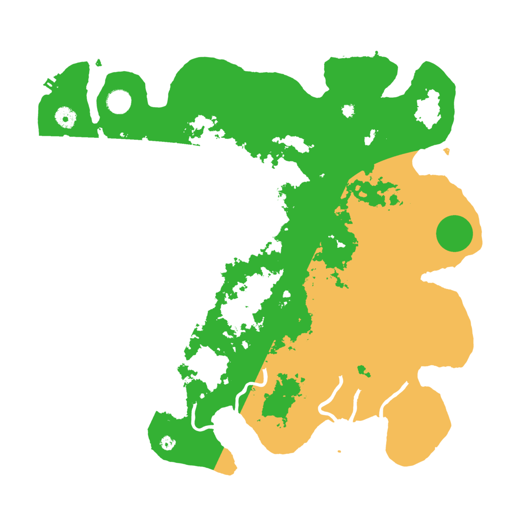 Biome Rust Map: Procedural Map, Size: 3700, Seed: 2284