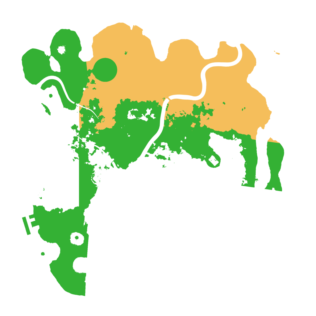 Biome Rust Map: Procedural Map, Size: 3500, Seed: 329209132