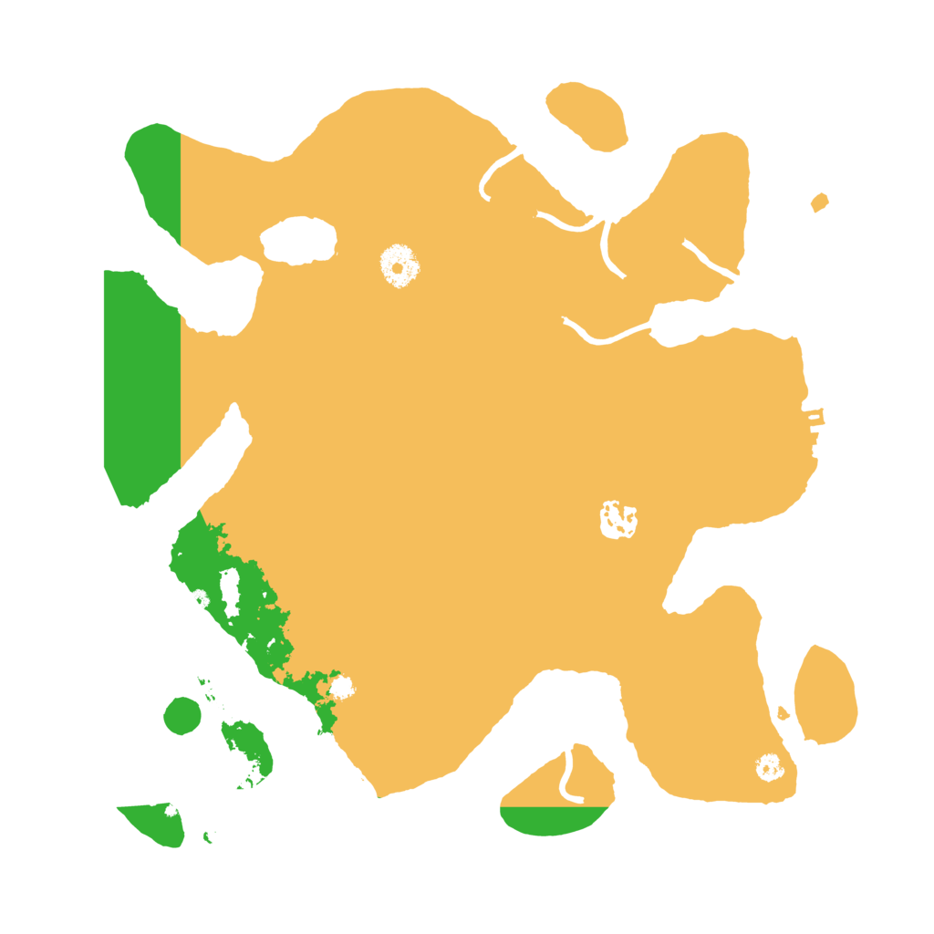 Biome Rust Map: Procedural Map, Size: 3500, Seed: 417623148