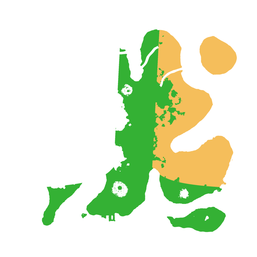 Biome Rust Map: Procedural Map, Size: 2500, Seed: 1935266888