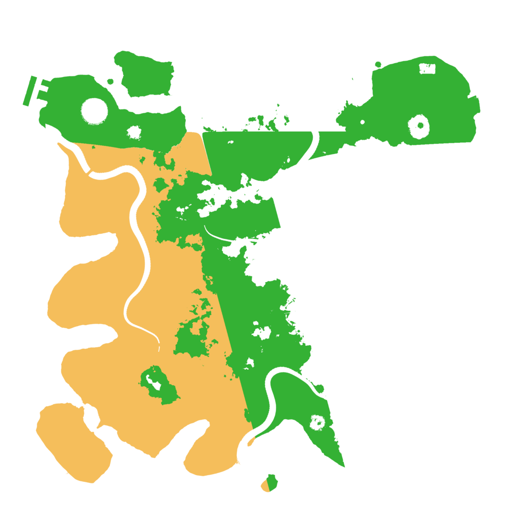 Biome Rust Map: Procedural Map, Size: 3500, Seed: 416152392