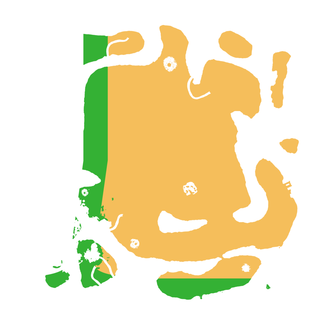 Biome Rust Map: Procedural Map, Size: 3500, Seed: 134252121