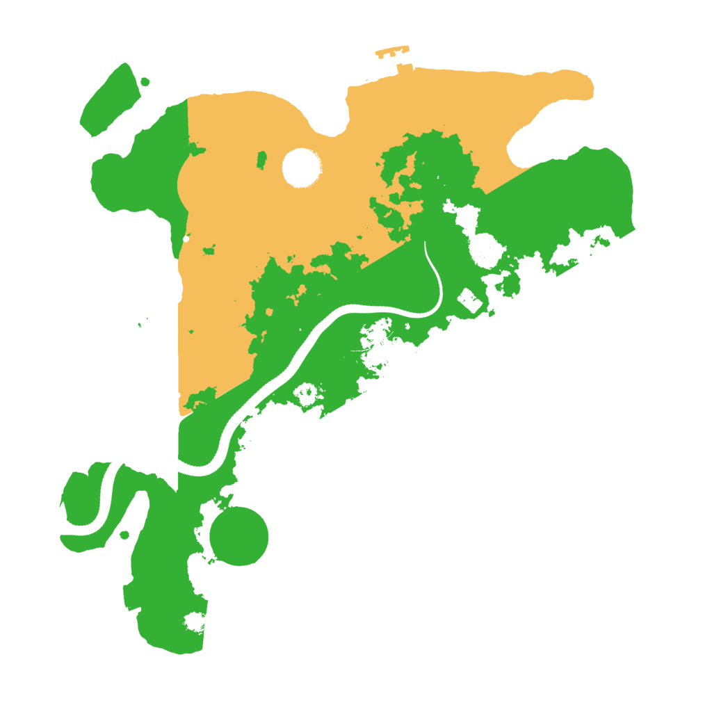 Biome Rust Map: Procedural Map, Size: 3200, Seed: 19247