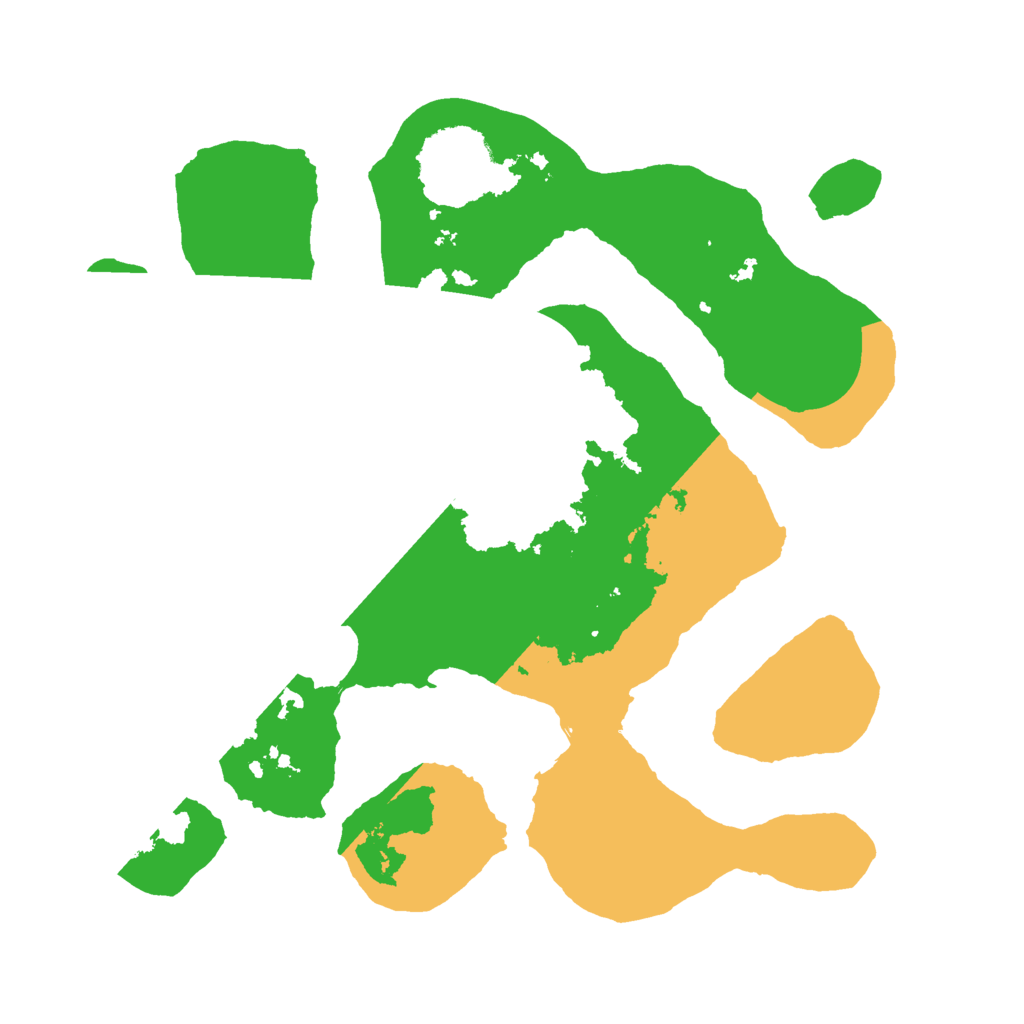 Biome Rust Map: Barren, Size: 2500, Seed: 1234567