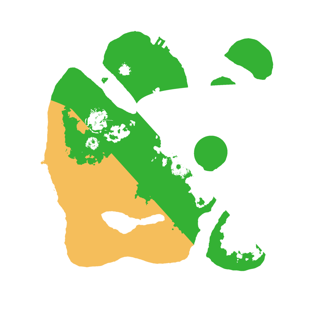 Biome Rust Map: Procedural Map, Size: 2500, Seed: 1128