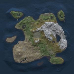Thumbnail Rust Map: Procedural Map, Size: 2600, Seed: 1337, 8 Monuments