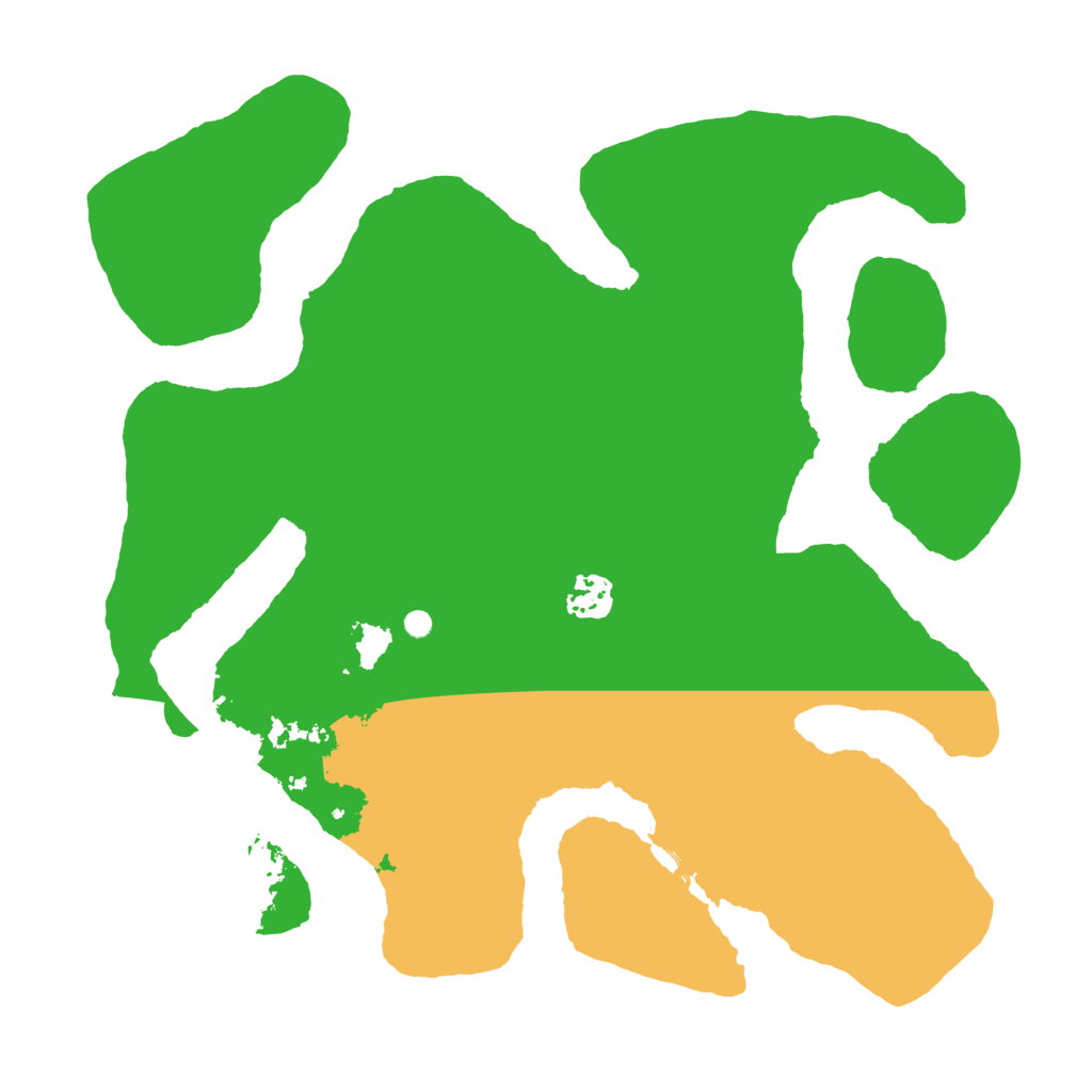 Biome Rust Map: Barren, Size: 3500, Seed: 1262065670