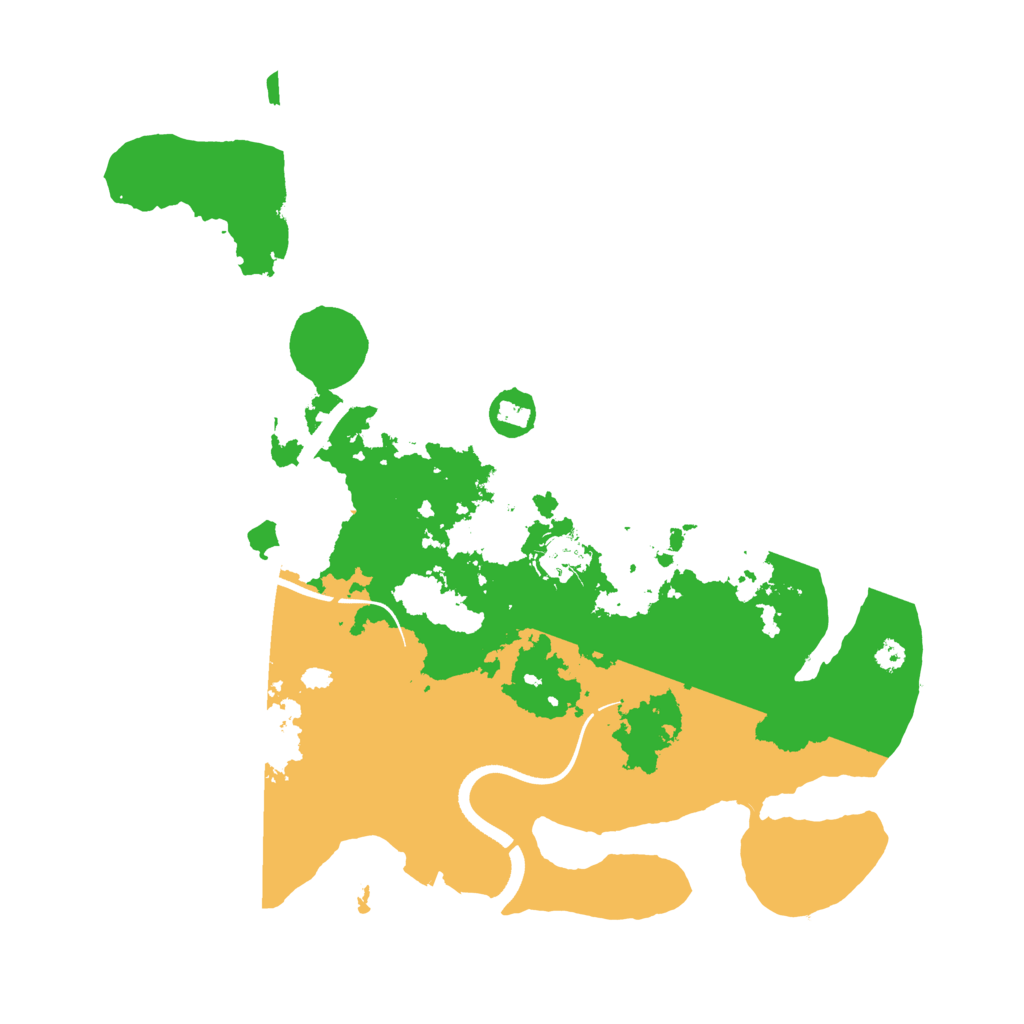 Biome Rust Map: Procedural Map, Size: 3500, Seed: 7964