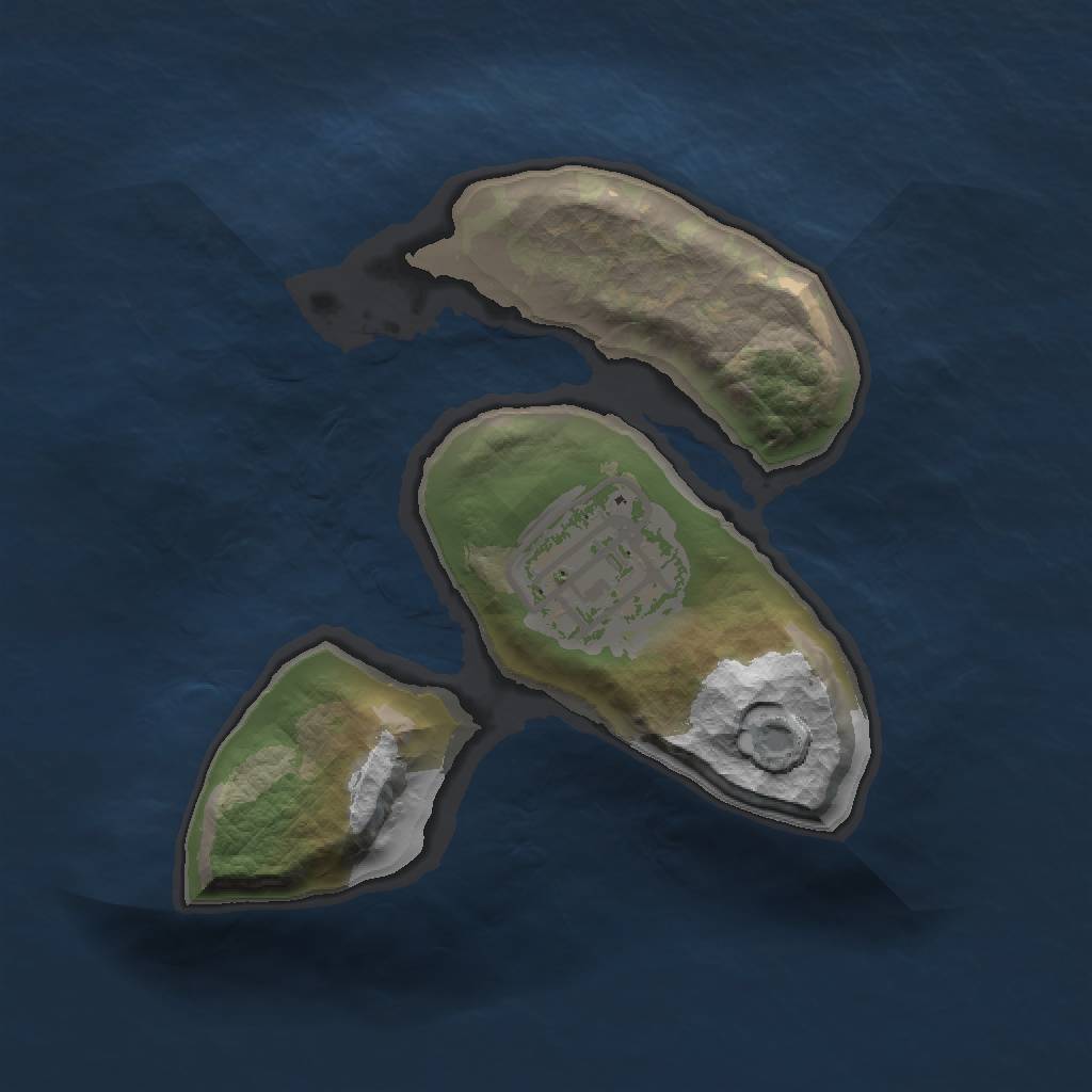 Rust Map: Barren, Size: 1500, Seed: 54, 3 Monuments