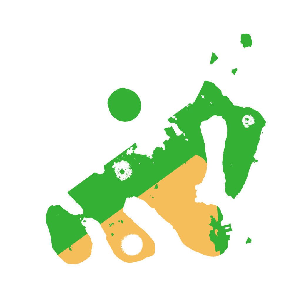 Biome Rust Map: Procedural Map, Size: 2500, Seed: 3128