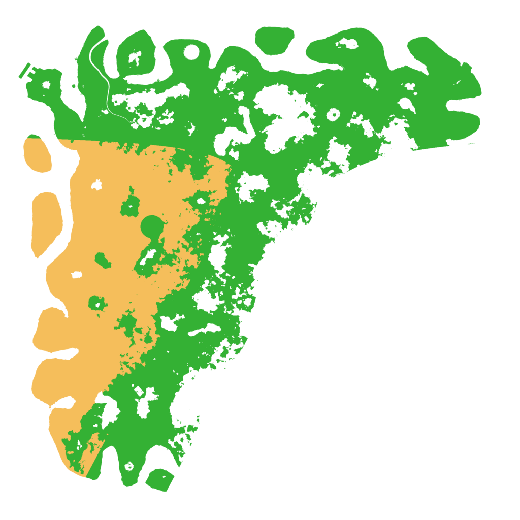 Biome Rust Map: Procedural Map, Size: 6000, Seed: 1628460064