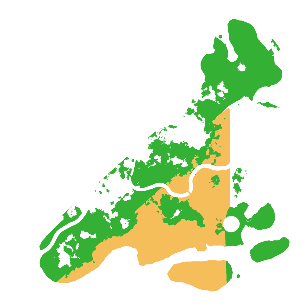 Biome Rust Map: Procedural Map, Size: 3500, Seed: 1243359832
