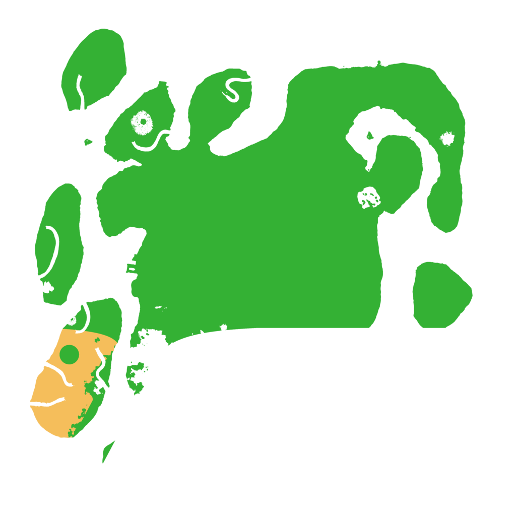 Biome Rust Map: Procedural Map, Size: 3500, Seed: 151021