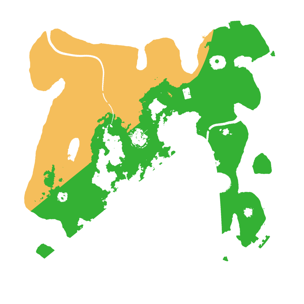 Biome Rust Map: Procedural Map, Size: 3000, Seed: 84385