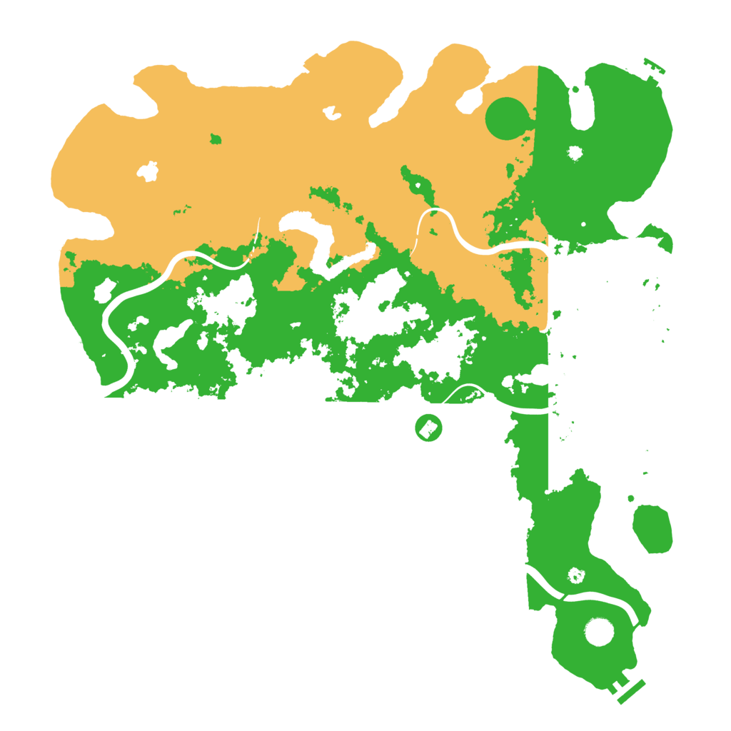 Biome Rust Map: Procedural Map, Size: 4500, Seed: 1506570588