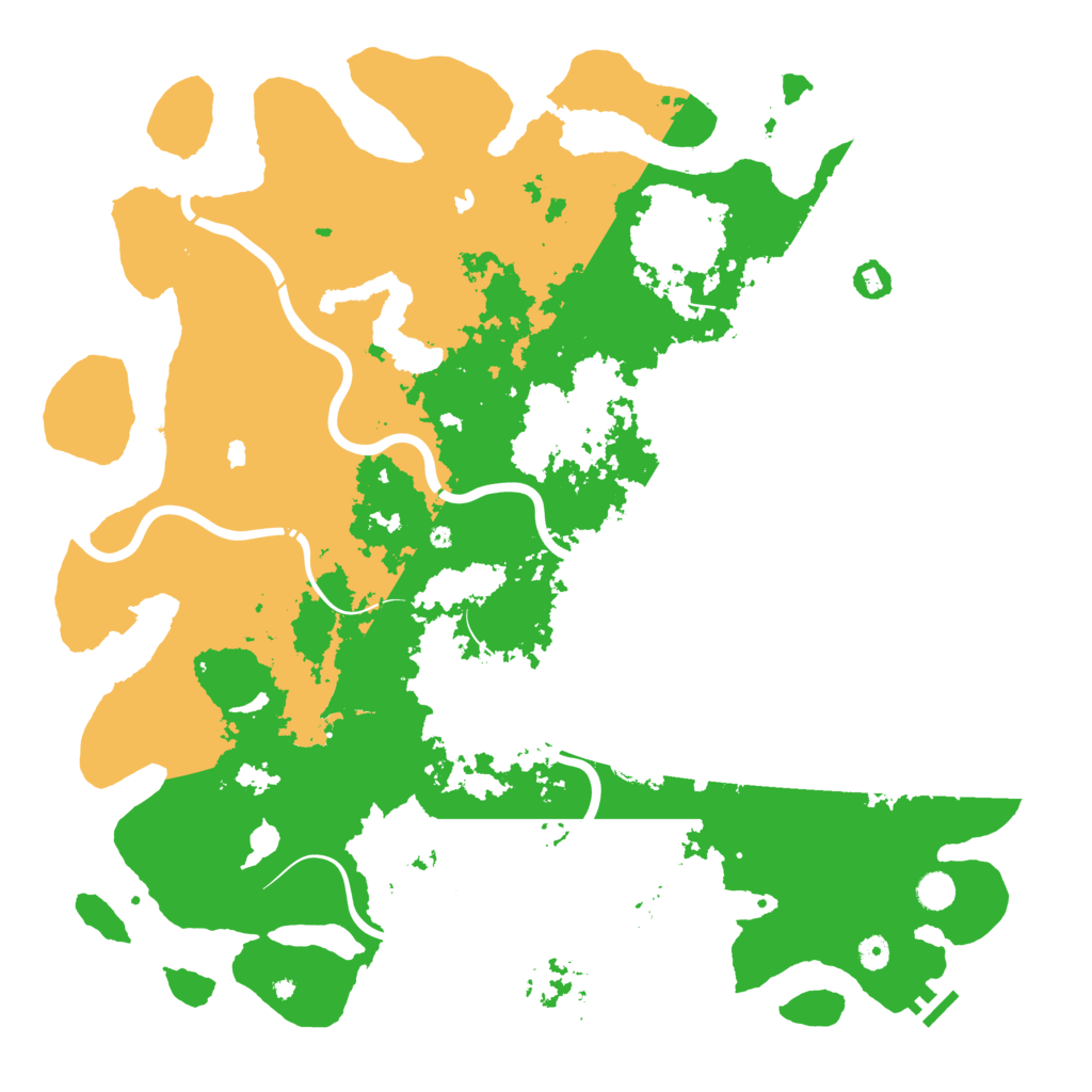 Biome Rust Map: Procedural Map, Size: 5000, Seed: 546248