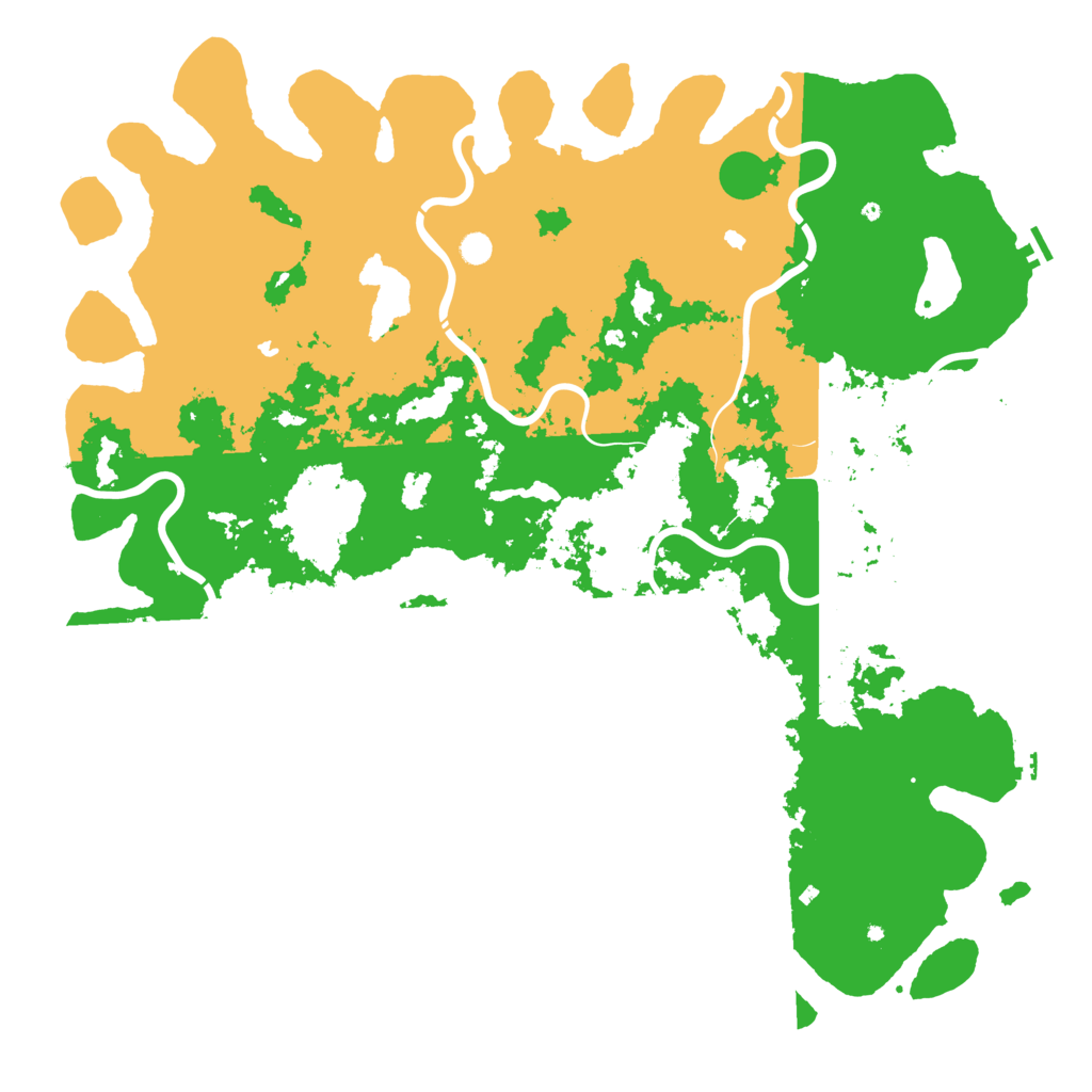 Biome Rust Map: Procedural Map, Size: 6000, Seed: 27998