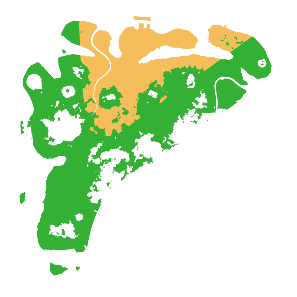 Biome Rust Map: Procedural Map, Size: 3500, Seed: 777645257