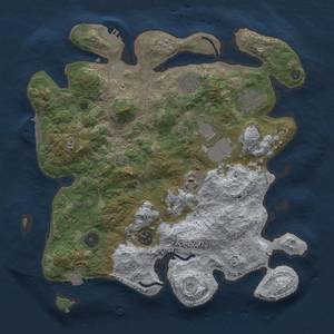 Thumbnail Rust Map: Procedural Map, Size: 3500, Seed: 777645257, 14 Monuments