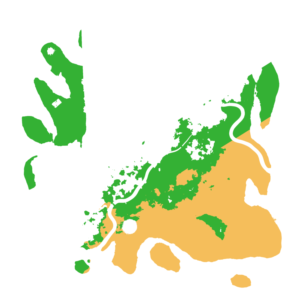 Biome Rust Map: Procedural Map, Size: 3700, Seed: 639808605