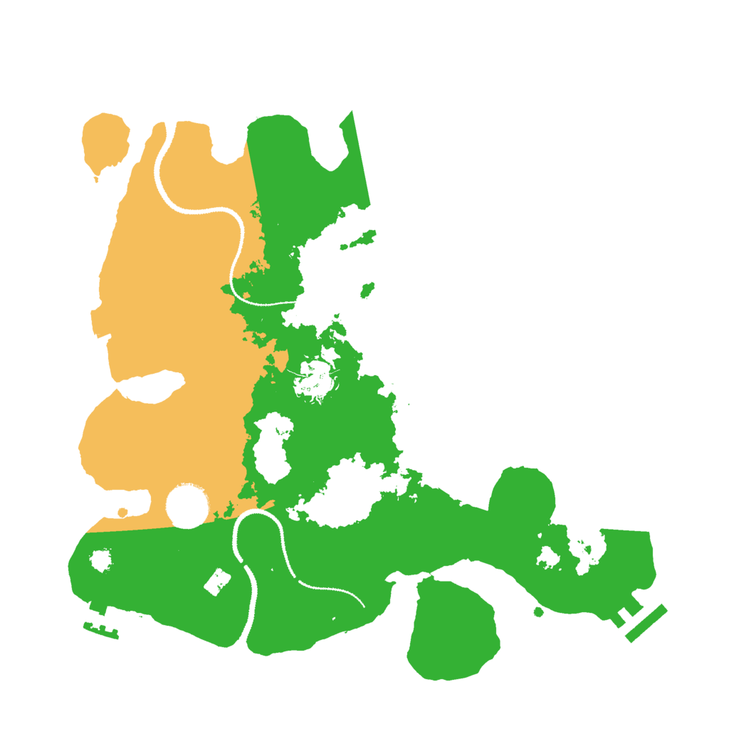 Biome Rust Map: Procedural Map, Size: 3000, Seed: 1270699347
