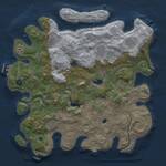 Thumbnail Rust Map: Procedural Map, Size: 4050, Seed: 1, 15 Monuments