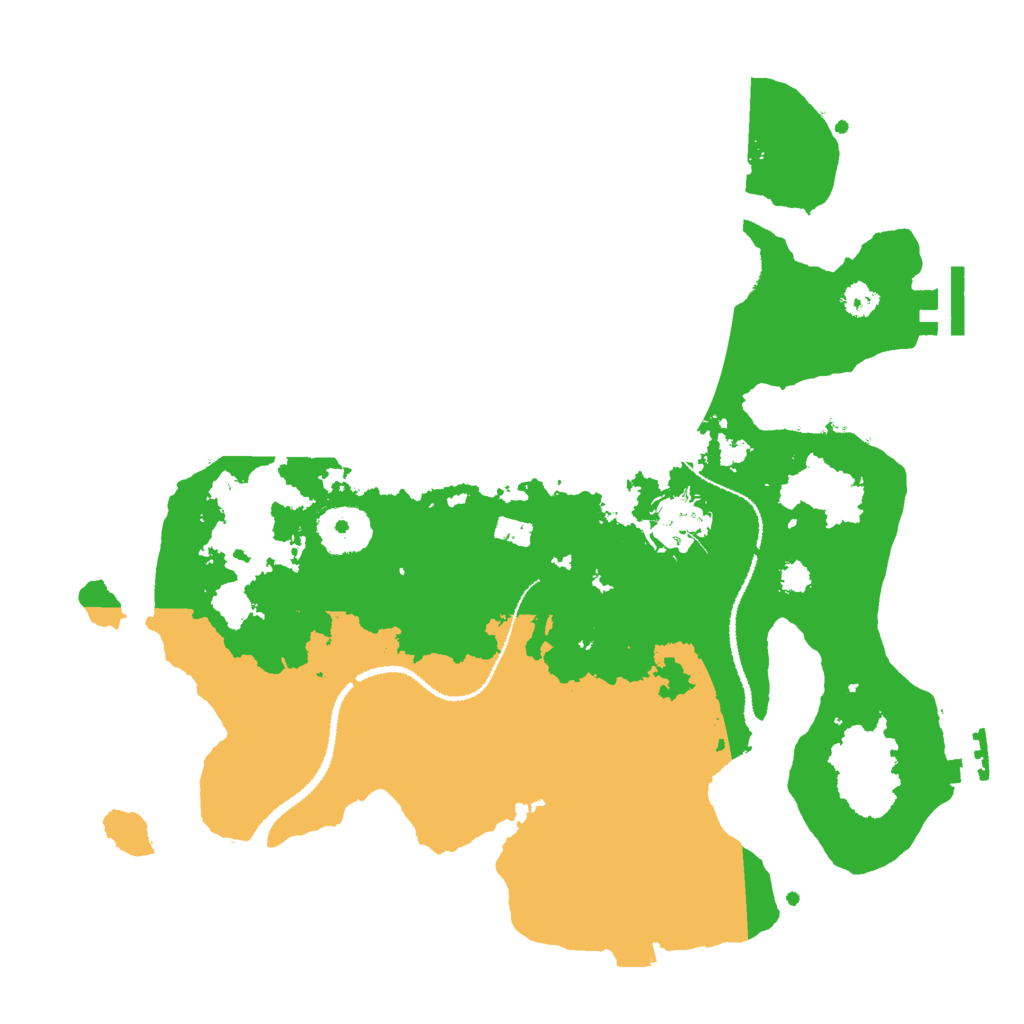 Biome Rust Map: Procedural Map, Size: 3000, Seed: 342143632