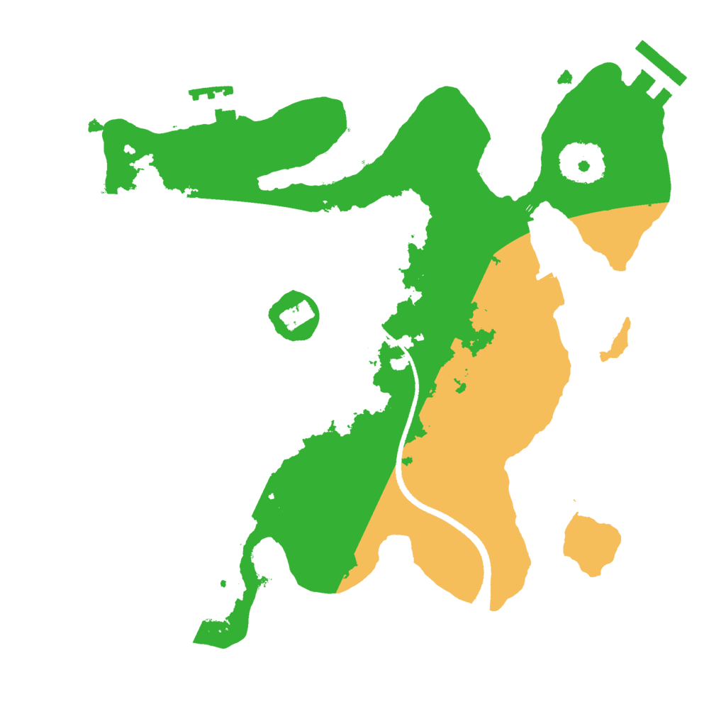 Biome Rust Map: Procedural Map, Size: 2500, Seed: 907801