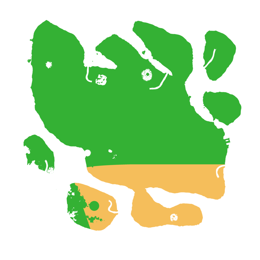 Biome Rust Map: Procedural Map, Size: 3500, Seed: 2142717645