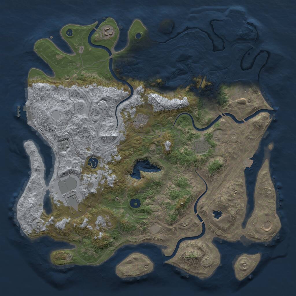 Rust Map: Procedural Map, Size: 4250, Seed: 30239, 15 Monuments
