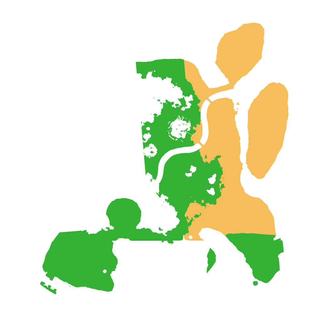 Biome Rust Map: Procedural Map, Size: 2600, Seed: 1950321