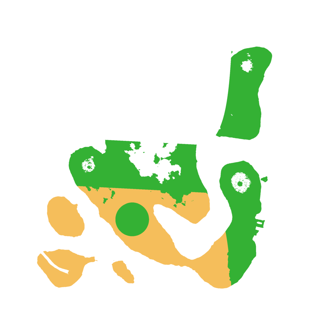 Biome Rust Map: Procedural Map, Size: 2500, Seed: 41968