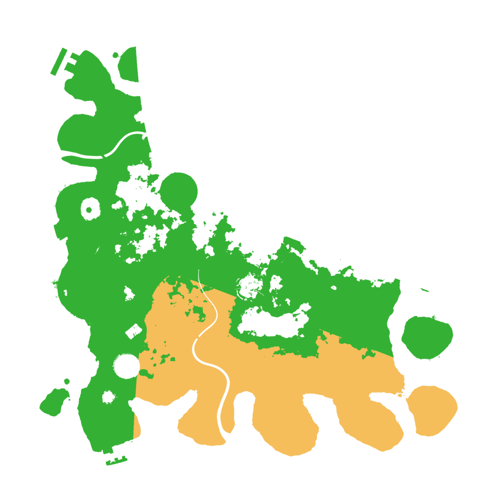 Biome Rust Map: Procedural Map, Size: 3500, Seed: 216