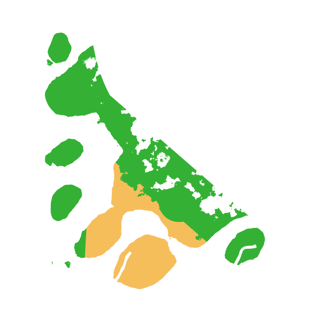 Biome Rust Map: Procedural Map, Size: 2500, Seed: 3254345