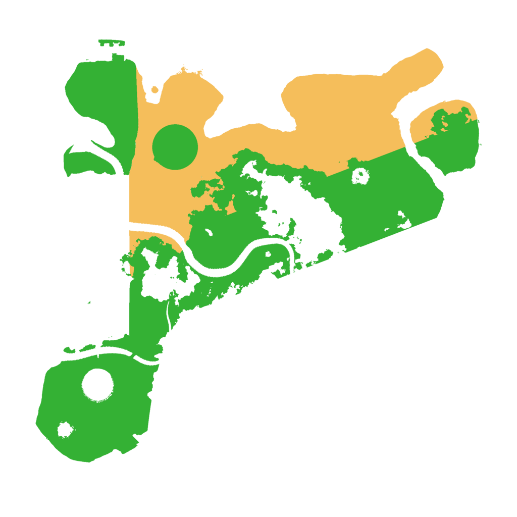 Biome Rust Map: Procedural Map, Size: 3000, Seed: 11827678