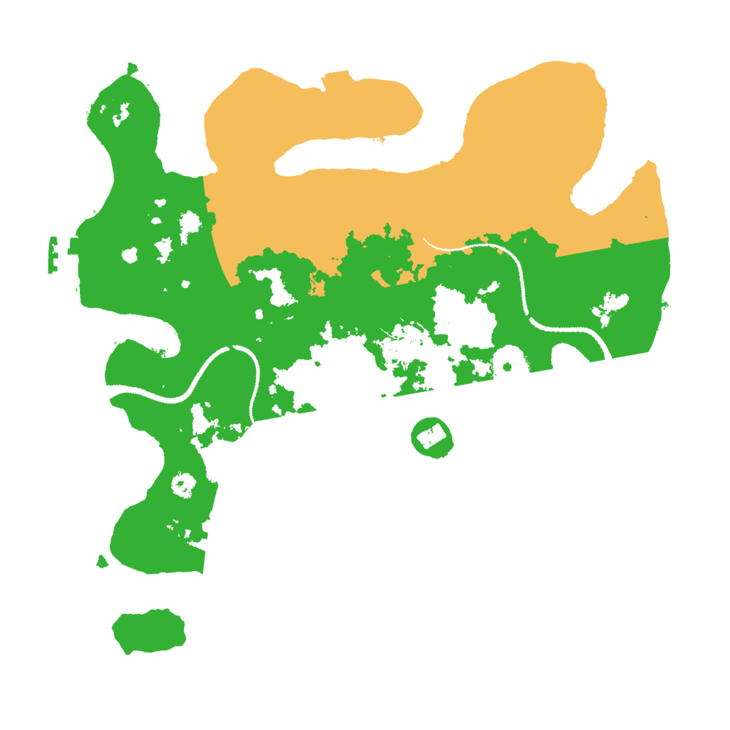 Biome Rust Map: Procedural Map, Size: 3000, Seed: 364738831