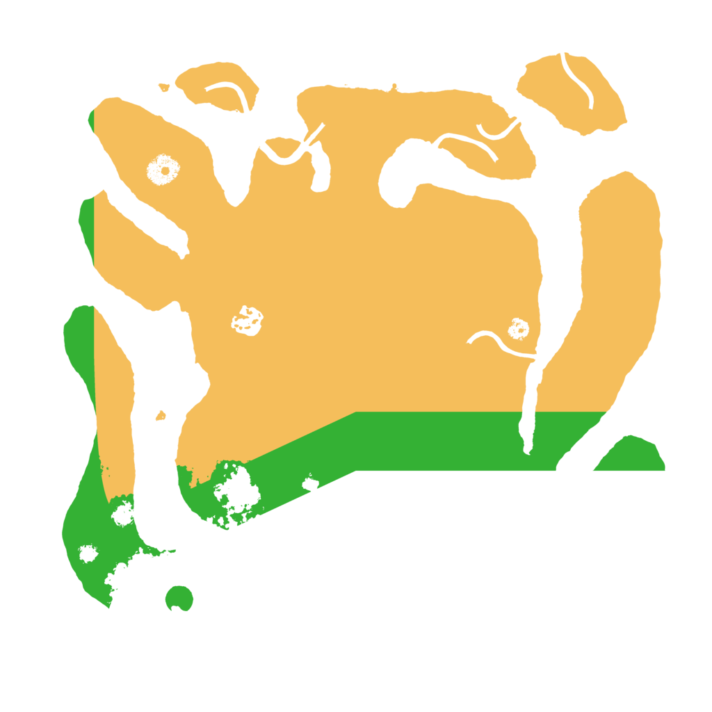 Biome Rust Map: Procedural Map, Size: 3500, Seed: 453335