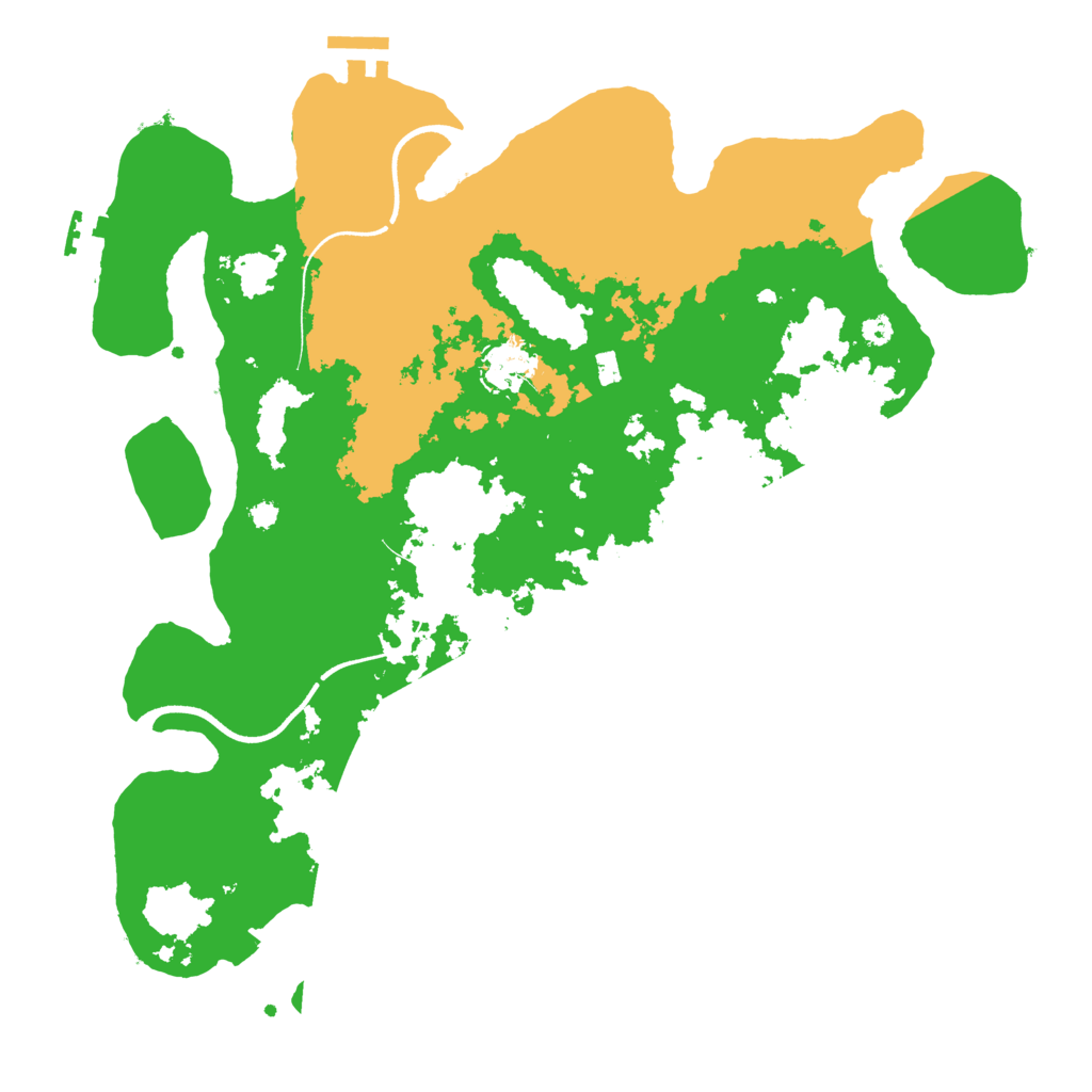 Biome Rust Map: Procedural Map, Size: 3600, Seed: 543930