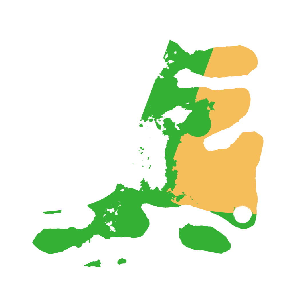 Biome Rust Map: Barren, Size: 3000, Seed: 113365