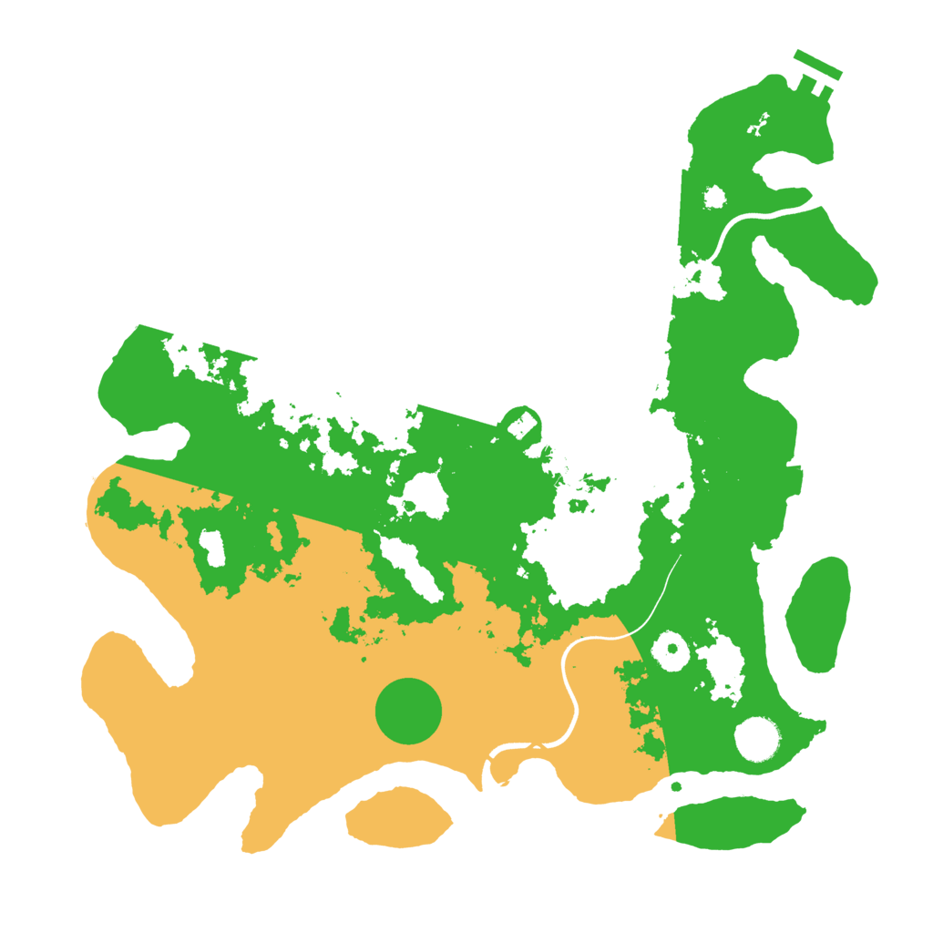 Biome Rust Map: Procedural Map, Size: 3700, Seed: 1842456075