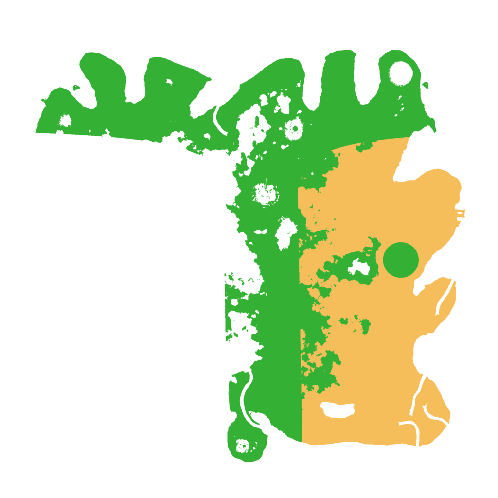 Biome Rust Map: Procedural Map, Size: 3700, Seed: 2081814656